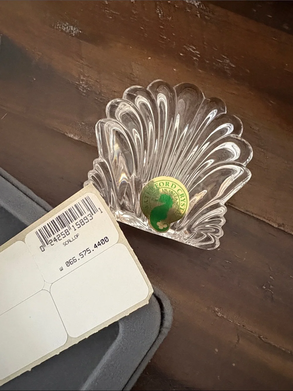 Waterford crystal scallop